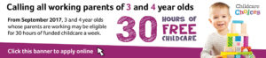 Apply for free funded childcare places